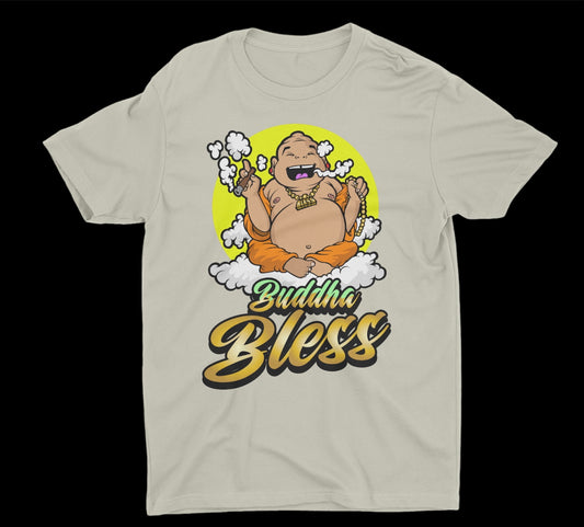 Tan Buddha Bless T-Shirt