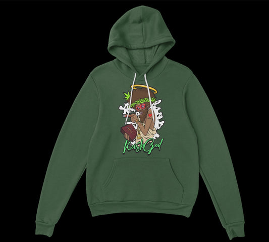 GREEN “KUSH GOD” HOODIE