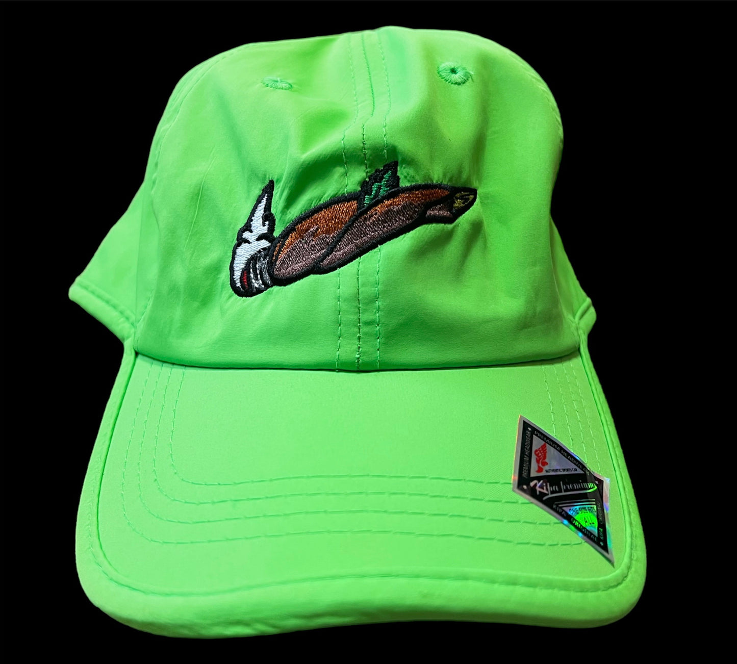 SLIME GREEN "JUST BLEW IT" TENNIS HAT