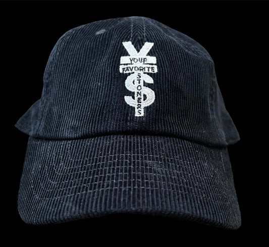 BLACK "YFS" CORUDROY DAD HAT