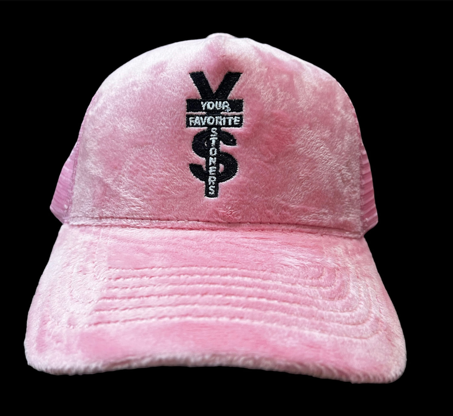 PINK VELOUR "YFS" HAT