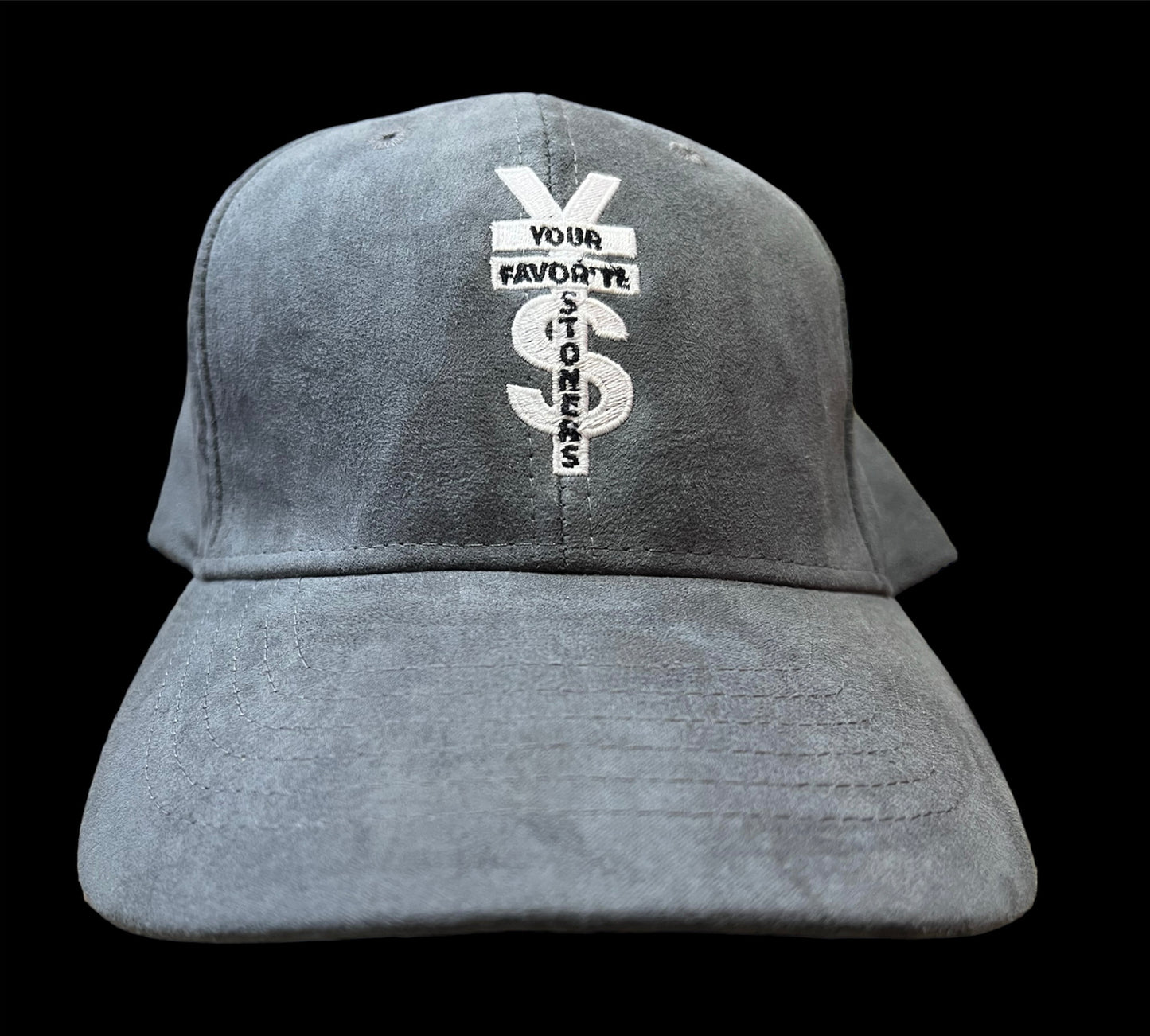 GREY "YFS" SUEDE HAT